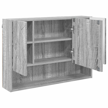Bathroom Furniture Set 3 pcs Grey sonoma 76.5 x 35 x 64 cm