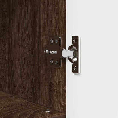 Bathroom Furniture Set 3 pcs Brown oak 76.5 x 35 x 64 cm