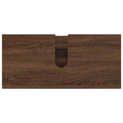 Bathroom Furniture Set 3 pcs Brown oak 76.5 x 35 x 64 cm