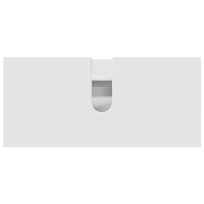 Bathroom Furniture Set 3 pcs White Engineered Wood and Metal