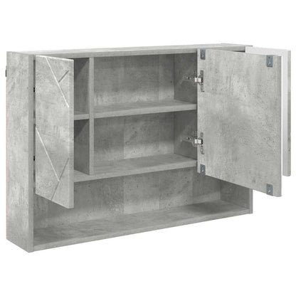 Bathroom Furniture Set with Drawer 3 pcs Concrete Grey