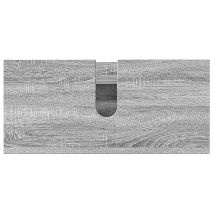 Bathroom Furniture Set with Drawer with Shelf 3 pcs Grey Sonoma