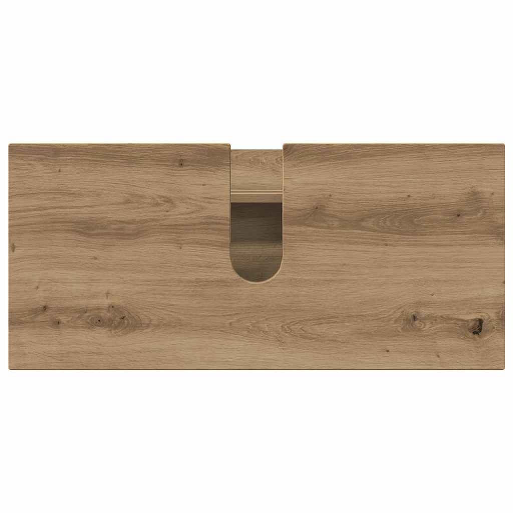 Bathroom Furniture Set with Drawer with Shelf 3 pcs Artisan Oak