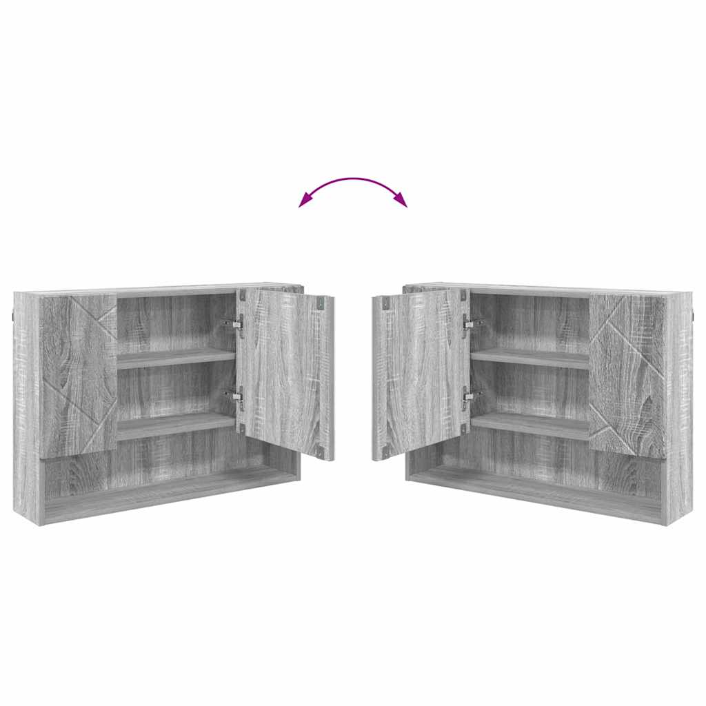 Bathroom Furniture Set 4 pcs Grey sonoma 30 x 35 x 192 cm