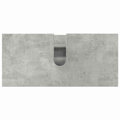 Bathroom Furniture Set 4 pcs Concrete grey 30 x 35 x 192 cm