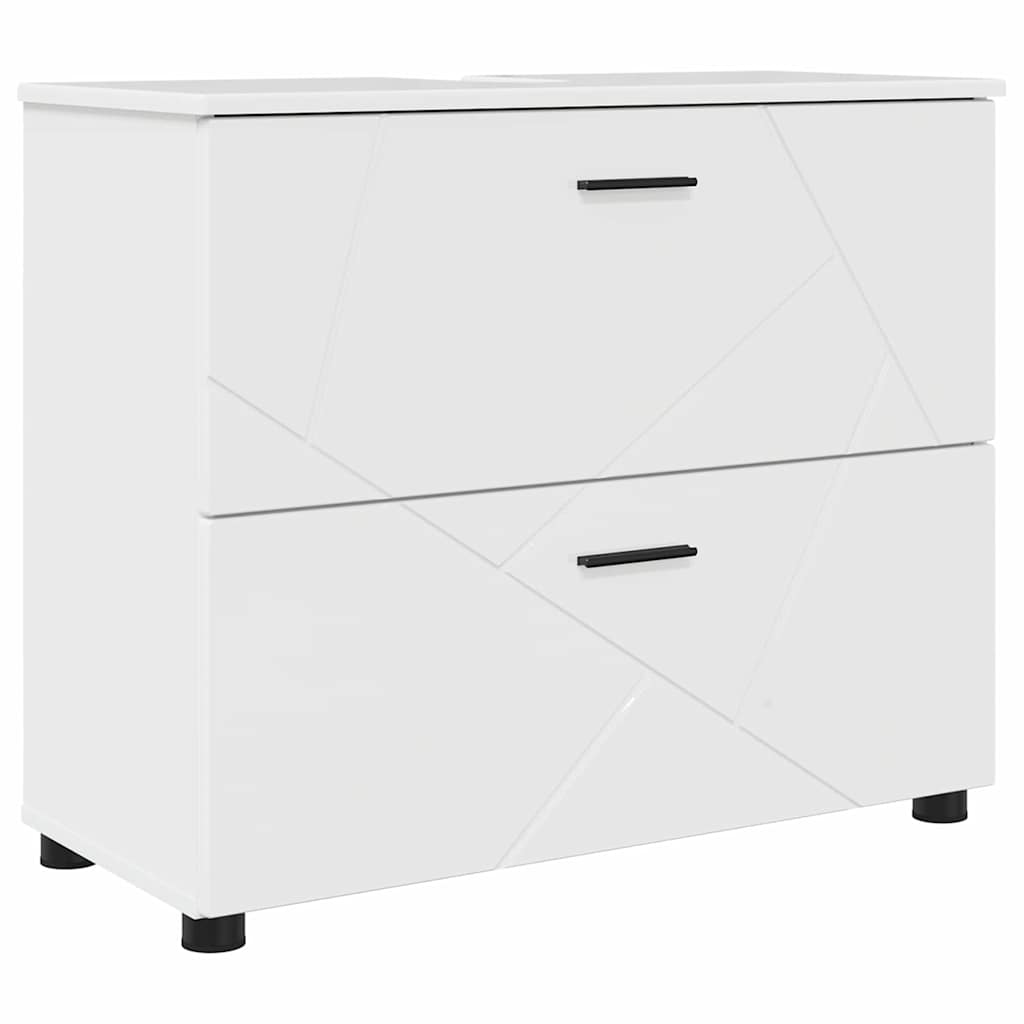 Bathroom Furniture Set 5 pcs High gloss white 30 x 35 x 192 cm