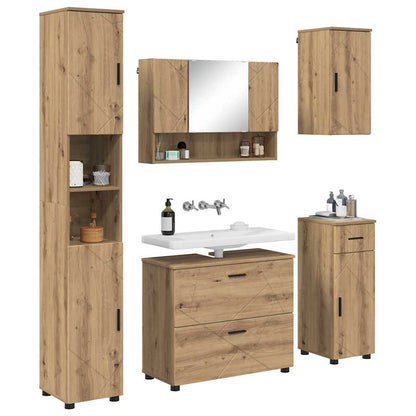 Bathroom Furniture Set 5 pcs Artisan oak 30 x 35 x 192 cm