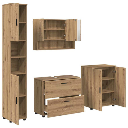 Bathroom Furniture Set 4 pcs Artisan oak 30 x 35 x 192 cm