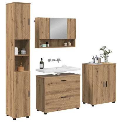Bathroom Furniture Set 4 pcs Artisan oak 30 x 35 x 192 cm