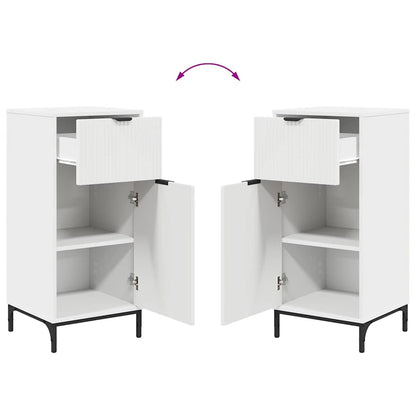 Bathroom Furniture Set with Shelf 2 pcs White 39.5 x 36 x 88 cm