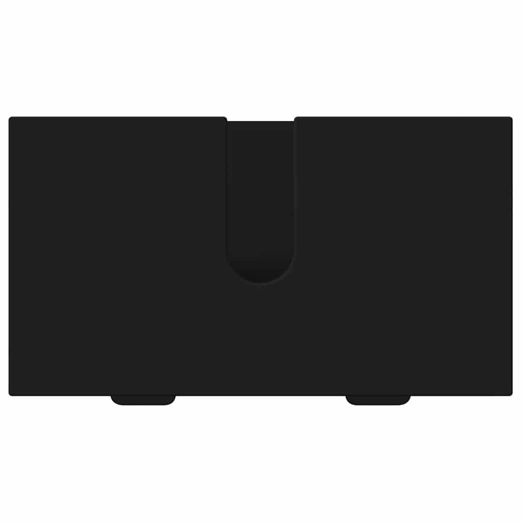 Bathroom Furniture Set with Shelf 2 pcs Black 39.5 x 36 x 88 cm