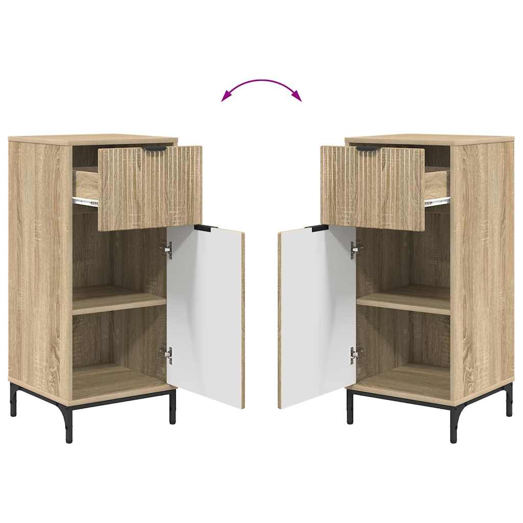Bathroom Furniture Set Plaid 2 pcs Sonoma oak 39.5 x 36 x 88 cm