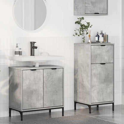 Bathroom Furniture Set 2 pcs Concrete grey 39.5 x 36 x 88 cm
