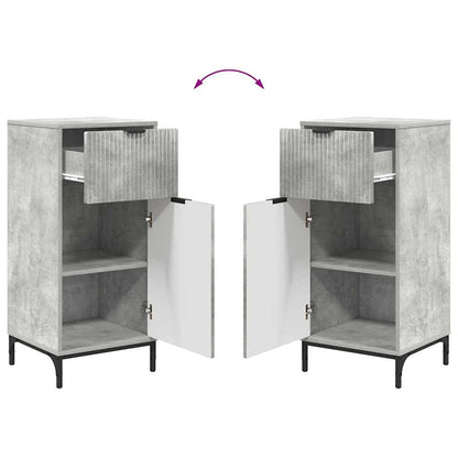 Bathroom Furniture Set 2 pcs Concrete grey 39.5 x 36 x 88 cm