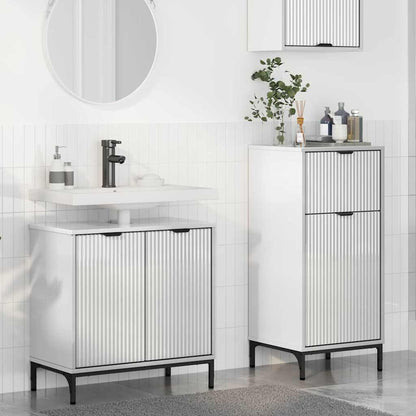 Bathroom Furniture Set 2 pcs High gloss white 39.5 x 36 x 88 cm