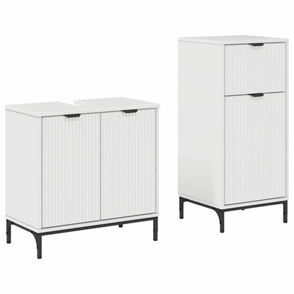 Bathroom Furniture Set 2 pcs High gloss white 39.5 x 36 x 88 cm