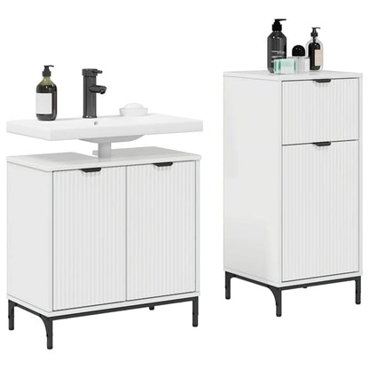 Bathroom Furniture Set 2 pcs High gloss white 39.5 x 36 x 88 cm