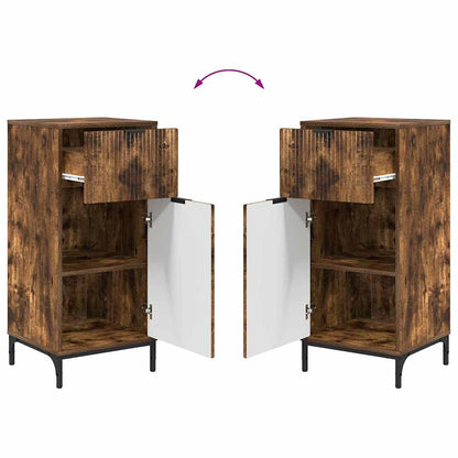 Bathroom Furniture Set Plaid 2 pcs Smoked oak 39.5 x 36 x 88 cm