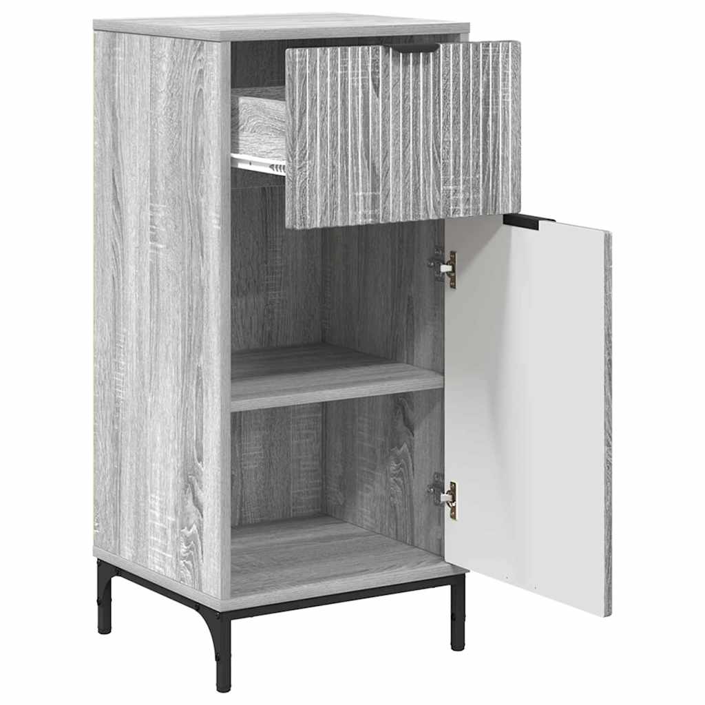 Bathroom Furniture Set 2 pcs Grey sonoma 39.5 x 36 x 88 cm