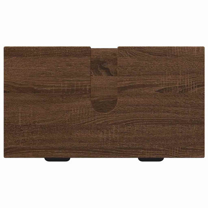 Bathroom Furniture Set Plaid 2 pcs Brown oak 39.5 x 36 x 88 cm