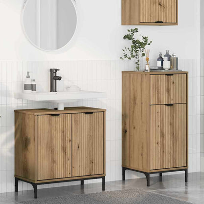 Bathroom Furniture Set 2 pcs Artisan oak 39.5 x 36 x 88 cm