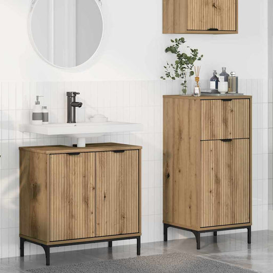 Bathroom Furniture Set 2 pcs Artisan oak 39.5 x 36 x 88 cm