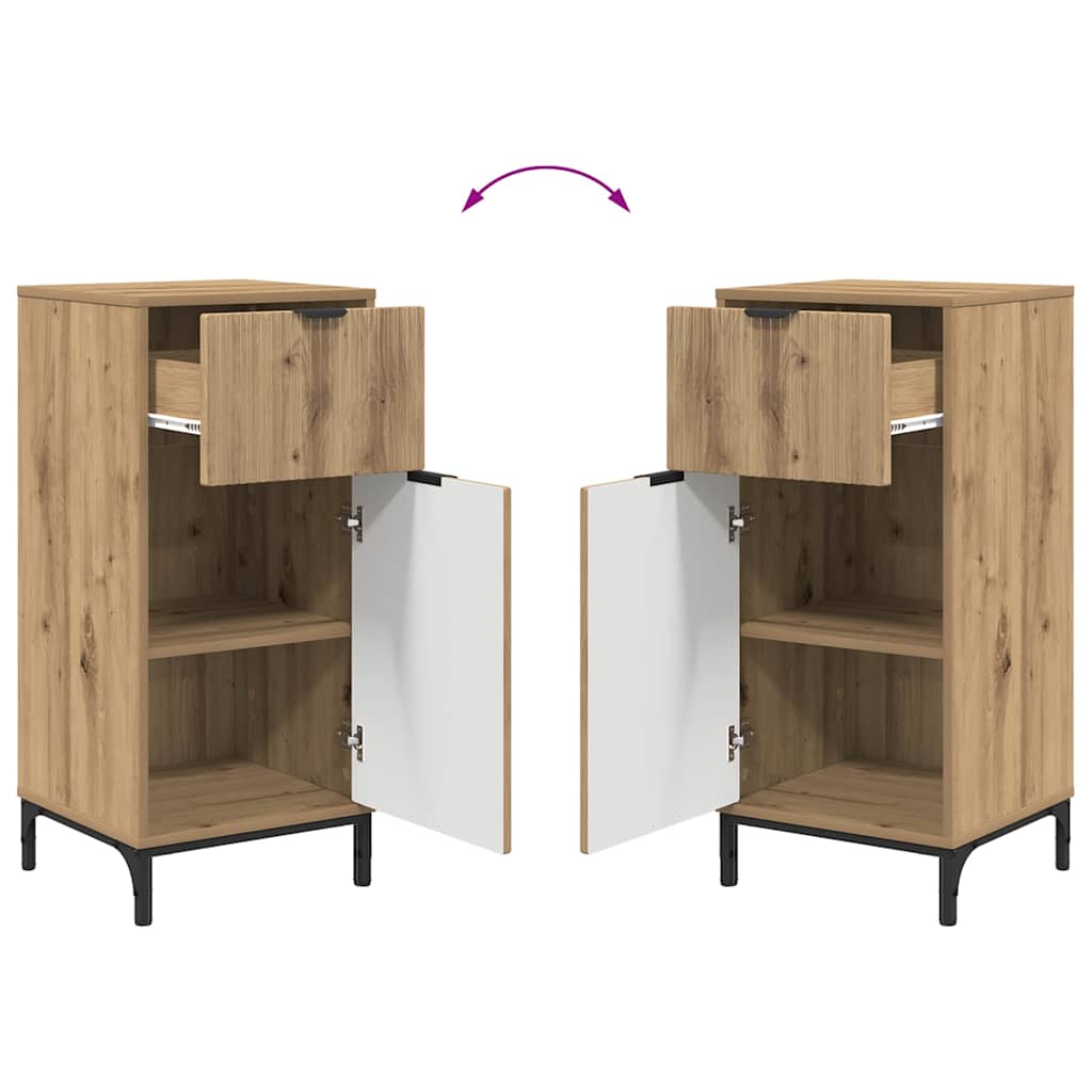 Bathroom Furniture Set 2 pcs Artisan oak 39.5 x 36 x 88 cm
