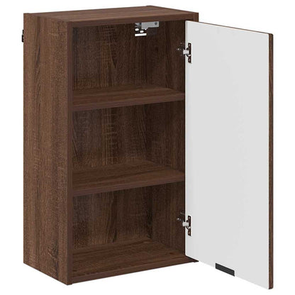 Bathroom Furniture Set Plaid 3 pcs Brown oak 39.5 x 36 x 88 cm