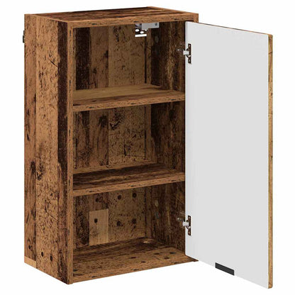 Bathroom Furniture Set Plaid 3 pcs Old wood 39.5 x 36 x 88 cm