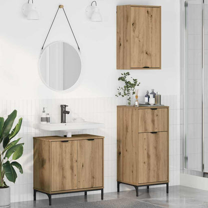 Bathroom Furniture Set 3 pcs Artisan oak 39.5 x 36 x 88 cm