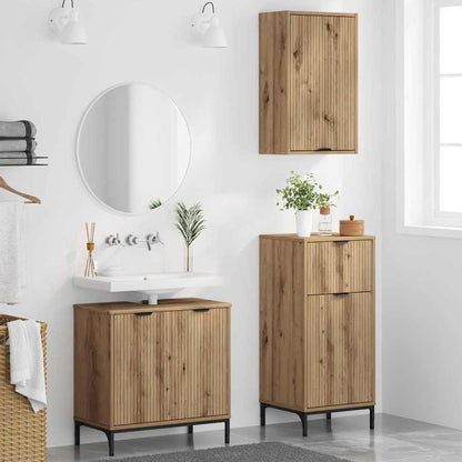 Bathroom Furniture Set 3 pcs Artisan oak 39.5 x 36 x 88 cm