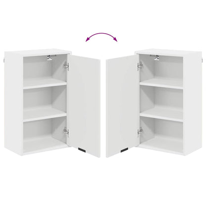 Bathroom Furniture Set with Drawer White Engineered wood, Metal