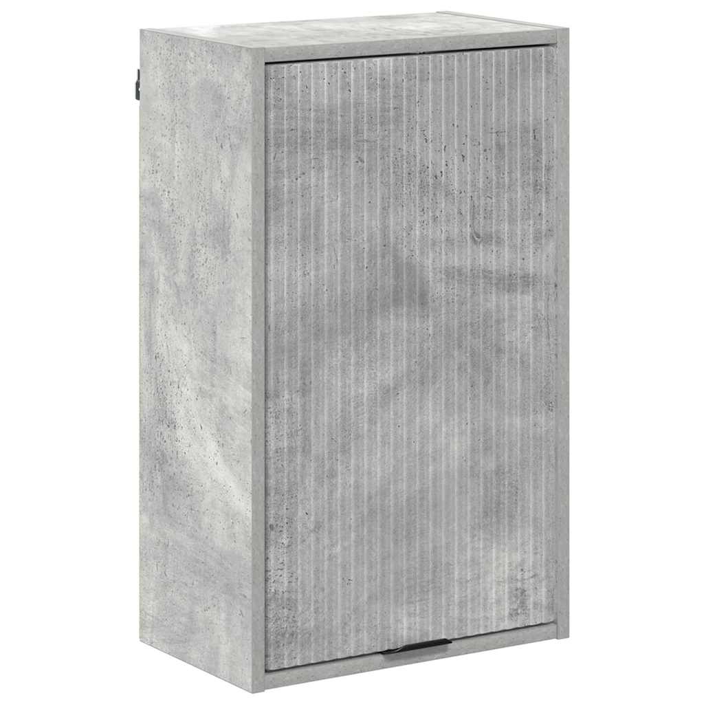 Bathroom Furniture Set Concrete Grey Engineered wood, Metal