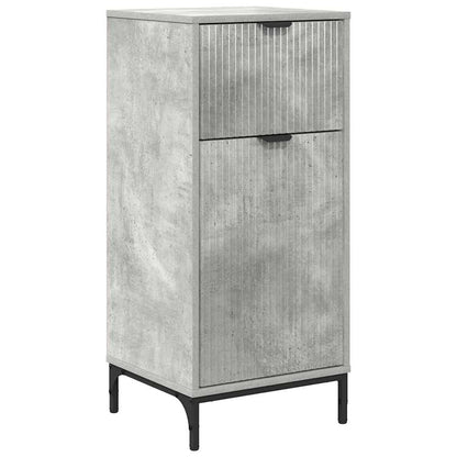 Bathroom Furniture Set Concrete Grey Engineered wood, Metal
