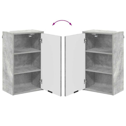 Bathroom Furniture Set Concrete Grey Engineered wood, Metal