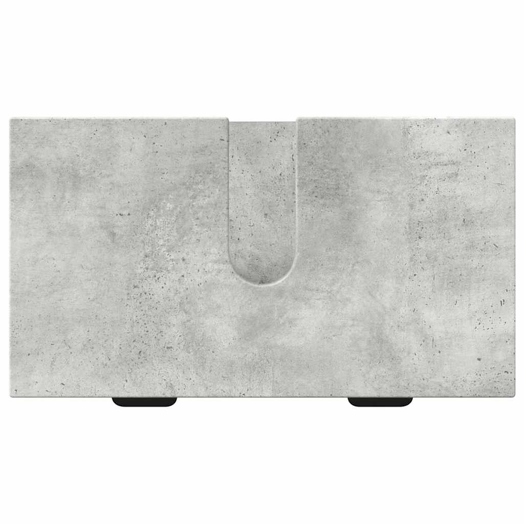Bathroom Furniture Set Concrete Grey Engineered wood, Metal