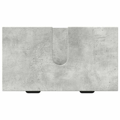 Bathroom Furniture Set Concrete Grey Engineered wood, Metal