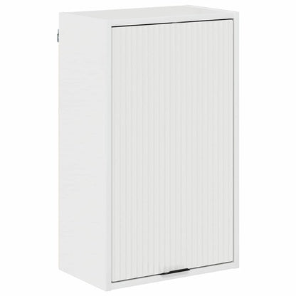 Bathroom Furniture Set High Gloss White Engineered wood, Metal