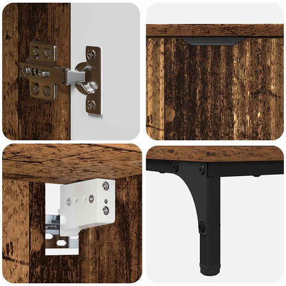 Bathroom Furniture Set Old Wood Engineered wood, Metal
