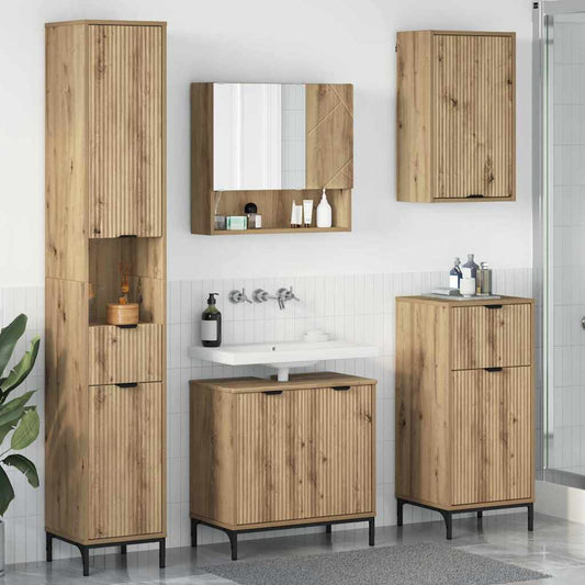 Bathroom Furniture Set Artisan Oak Engineered wood, Metal