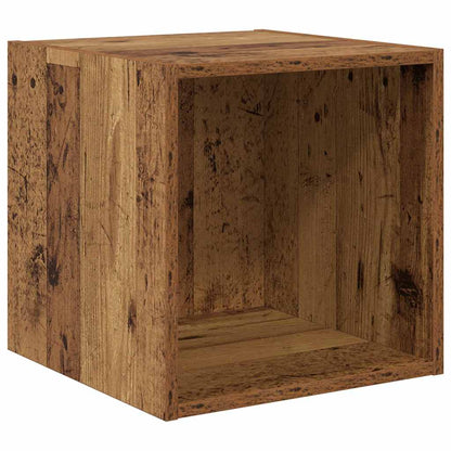 TV Cabinet Set Wall-mounted 4 pcs Old Wood Engineered Wood