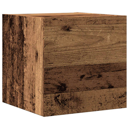 TV Cabinet Set Wall-mounted 3 pcs Old Wood Engineered Wood