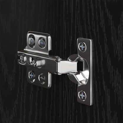 TV Cabinet Set Wall-mounted 4 pcs Black oak Engineered Wood