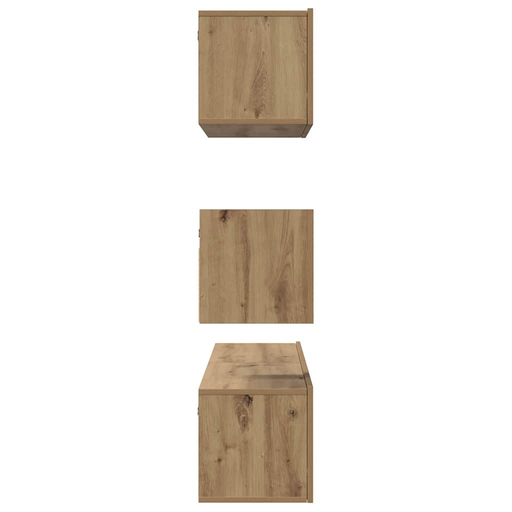 TV Cabinet Set Wall-mounted 4 pcs Artisan oak 60 x 30 x 30 cm