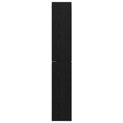 TV Cabinet Set 10 pcs Black oak Medium 30.5 x 30 x 90 cm