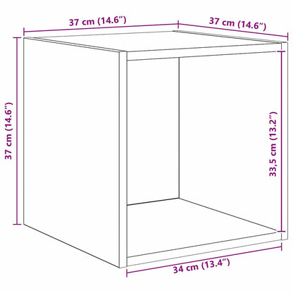 TV Cabinet Set Wall-mounted 2 pcs Artisan Oak Engineered Wood