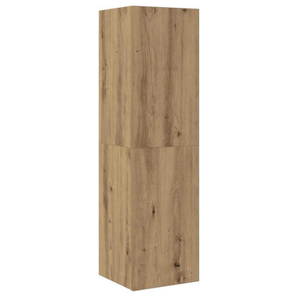 TV Cabinet Set Wall-mounted 4 pcs Artisan oak 200 x 30 x 30 cm