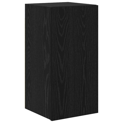 TV Cabinet Set 7 pcs Black oak 80 x 30 x 30 cm Engineered Wood
