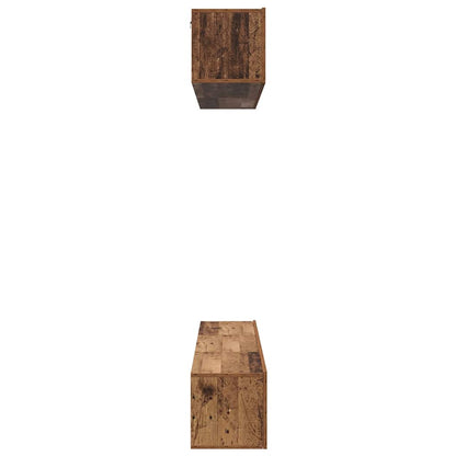 TV Cabinet Set 5 pcs Old wood 100 x 30 x 30 cm Engineered wood
