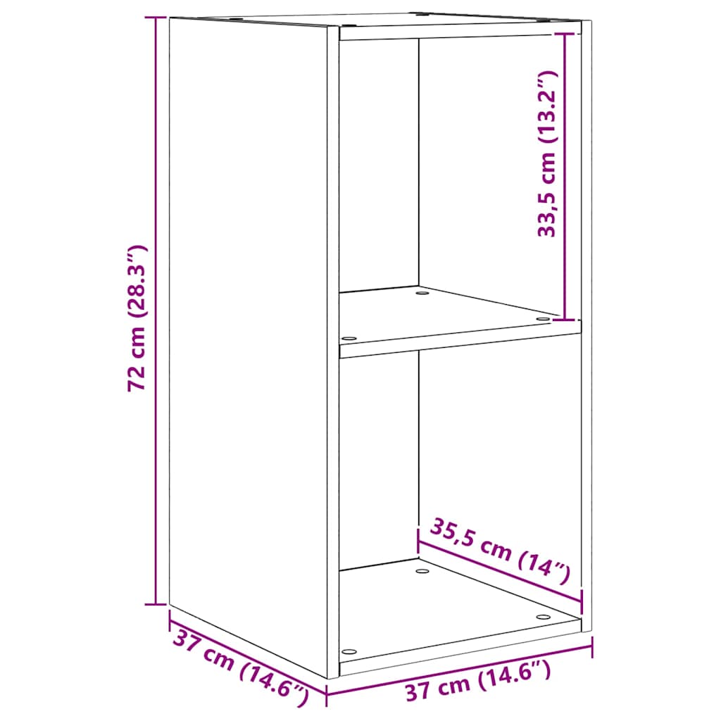 TV Cabinet Set 4 pcs Artisan oak 37 x 37 x 142.5 cm